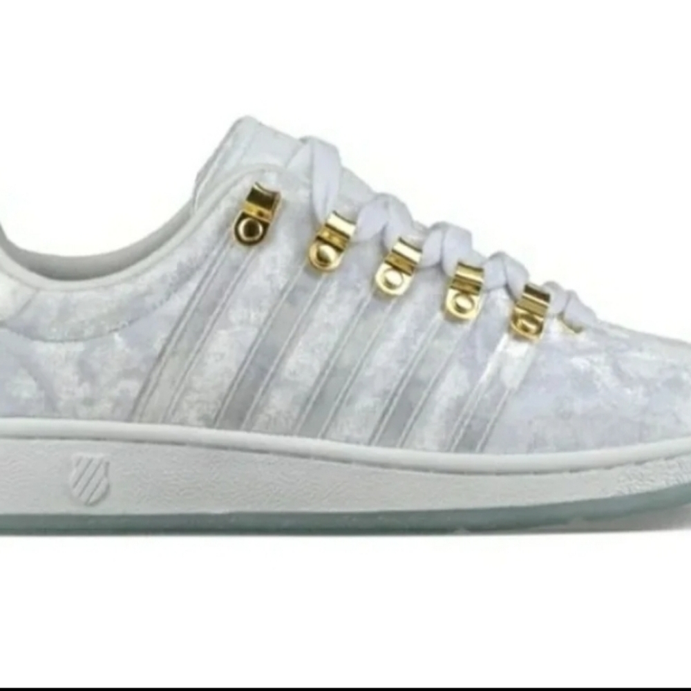 Kswiss Joyrich silver velvet w 6.5 bnib